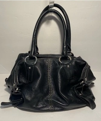 Современная черная кожаная сумка - Изображение 1 из 4