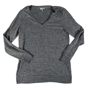 Suéter Pullover Para Mujer Lucky Brand Gris Cuello en V Manga Larga Talla Pequeña - Imagen 1 de 24