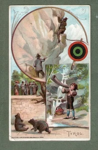 1893 Victorian Trade Card Arbuckle Coffee co. Sports and Pastimes Tyrol #209 - Picture 1 of 2