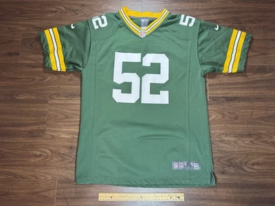 很好的绿湾包装工队 NFL Nike On Field Clay Mathews # 52 球衣 绿色 XL 码 — 第 1/4 张图片