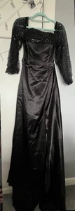 Black Prom Dress Size 8 - Picture 1 of 6
