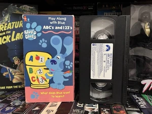 Blues Clues Play Along With ABC's and 123's VHS Video Tape 1999 Nick Jr. Tape - Picture 1 of 6