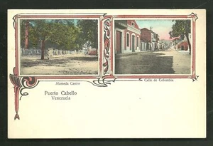 Puerto Cabello Art Nouveau Alameda Castro Calle de Colombia Venezuela 1898 - Picture 1 of 1