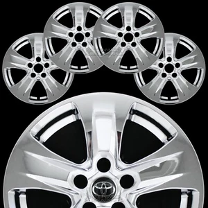 4 for 2019-2024 Toyota RAV4 XLE Chrome 17" Wheel Skins Hub Caps Full Rim Covers - Picture 1 of 10