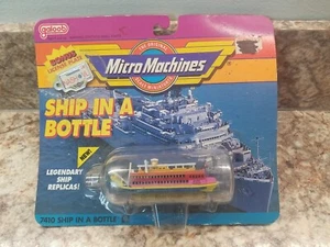 Micro Machines 7410 Ship In A Bottle #9 River Queen & License Galoob Vtg '90 - Picture 1 of 15