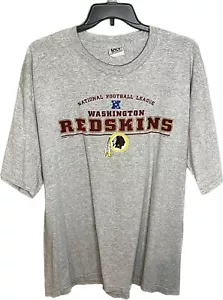 Camicia vintage Y2K 2001 Washington Redskins NFL grigia taglia 27x33 - Foto 1 di 5