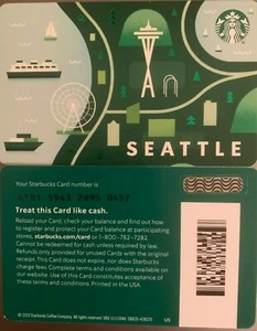 LOT OF 20 - 2020 STARBUCKS "SEATTLE" GIFT CARD #6181 NO VALUE MINT - Picture 1 of 1