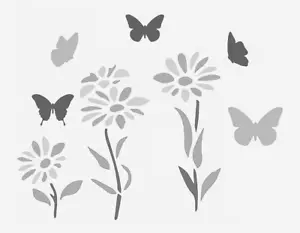 8"x10" Clear Plastic Stencil - Spring (RE228) - Picture 1 of 2