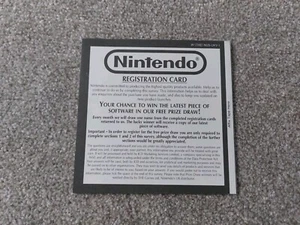 Tarjeta de Registro Oficial Nintendo Rara, Versión Tarjeta del Juego Nintendo 64 N64 - Imagen 1 de 4
