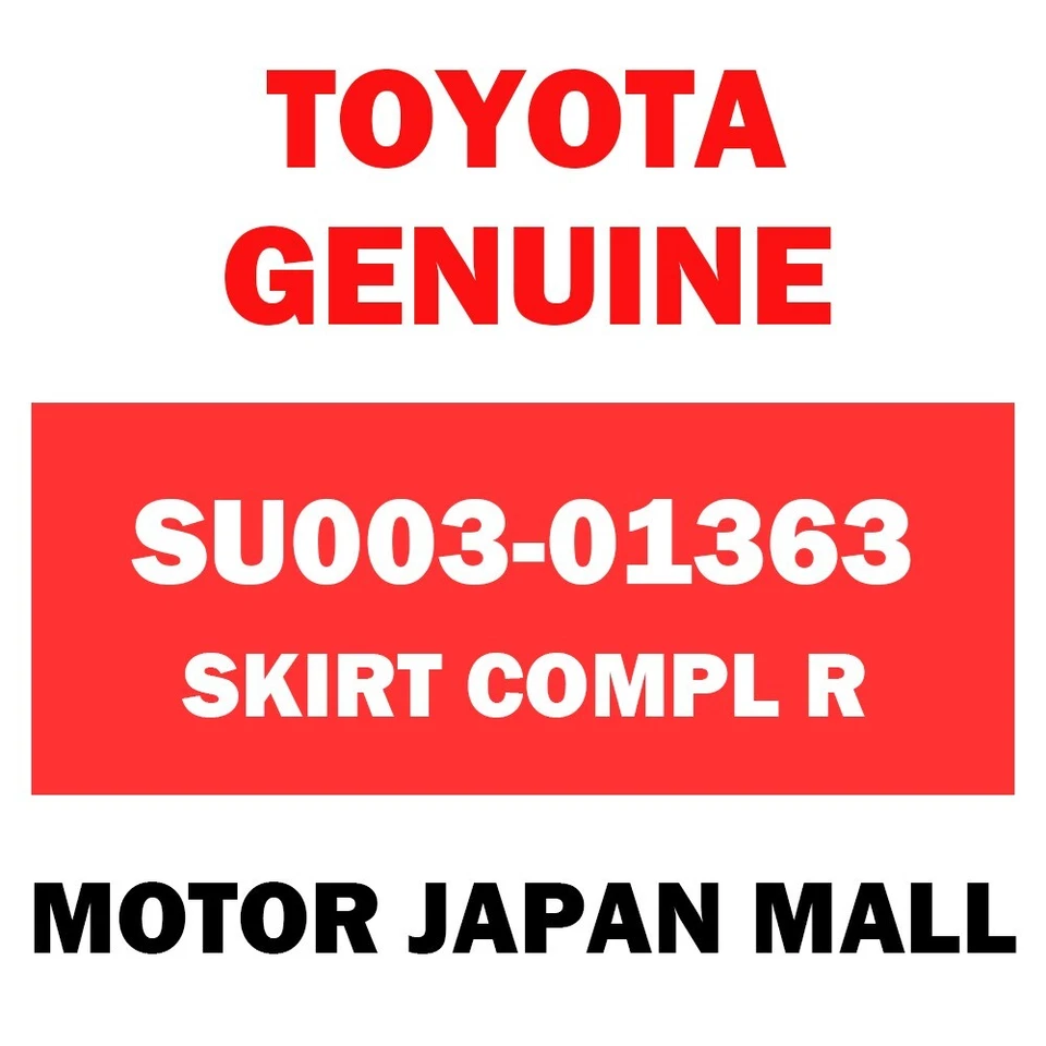 Saia TOYOTA GENUÍNA SU003-01363 COMPL R para 86 SCION FR-S - Imagem 1 de 1