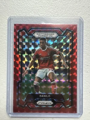 2023-24 Panini Prizm Premier League - Red Mosaic Prizm #240 Danilo (RC) - Image 1 of 2