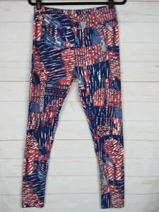 LuLaRoe Women's Leggings Blue, Red & White Size TC New - Picture 1 of 3