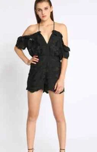 Alice McCall Playsuit Size 10 Shake It Off Embroidered Lined Cotton Silk Romper - Picture 1 of 14