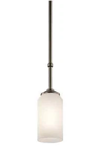 KICHLER 42949SWZ Shadow Bronze Ladero Single Bulb Indoor Pendant w/ Shade - Bild 1 von 1