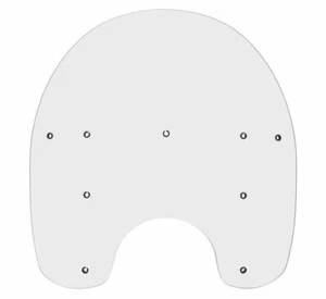 17" MEMPHIS REPLACEMENT CLEAR WINDSHIELD HARLEY SOFTAIL DELUXE HERITAGE FAT BOY - Picture 1 of 1