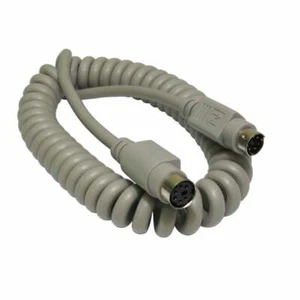 2 metre Coiled PS/2 Extension Cable - Picture 1 of 2