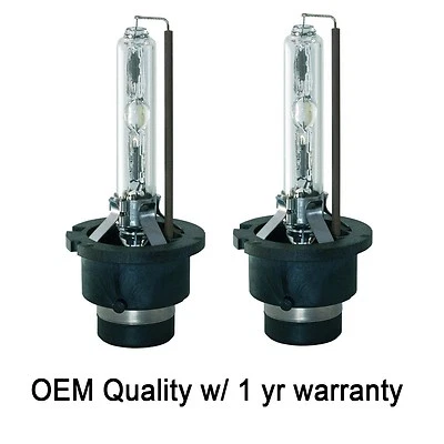 D2S HID Xenon Headlight OEM Replacement Bulb 6000K Diamond White Pack of 2 - Image 1 of 4