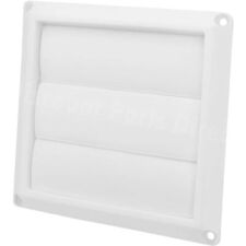 DPD Outdoor Dryer Vent Cover Cap 4 Louvered Cover White Exterior Wall Vent