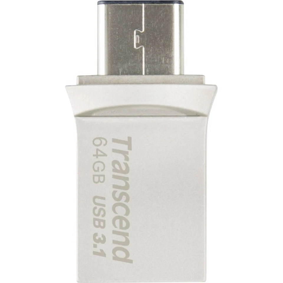 Transcend JetFlash® 890 Memoria ausiliaria USB per Smartphone e Tablet Argento - Immagine 1 di 4