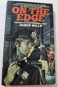 VTG PB ON THE EDGE JAMES MILLS 1976 1ST THUS TRUE CRIME REPORTING LAW CORRUPTION - Picture 1 of 4