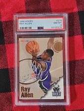1996 Hopps Ray Allen Rookie Card PSA 8 NM-MT