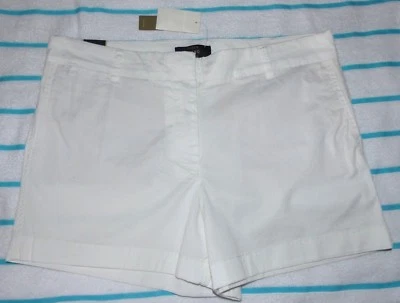 Pantalones Cortos Chinos J.CREW Damas 4" BLANCO ROTO Talla 12 Nuevos con Etiquetas $45 Foto 1 de 4