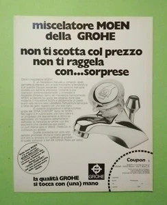 Werbung Reklame Original Vintage MISCHER MOEN Grohe 1976 (A23) - Bild 1 von 1