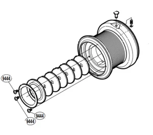 Shimano Boulon Original Pour Différents Modèles Moulinets Multi But Vis RD9444 - Photo 1/3