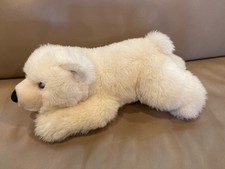 SeaWorld Plush Polar Bear Cream White Stuffed Animal 13” Soft Fluffy