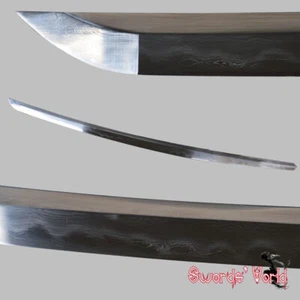 Espada Samurai Wakizashi Japonesa Doblada Acero Arcilla Templada Afilada Hoja Desnuda - Imagen 1 de 12