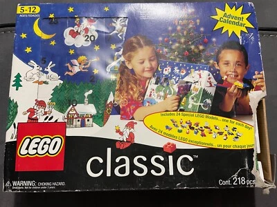 New Opened Box Lego Classic Holiday Christmas Advent Calendar 1298 218 Pc 1998 - Image 1 of 4