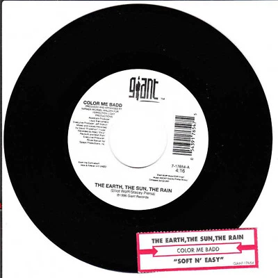 Color Me Badd, The Earth The Sun Rain/Soft N' Easy 45 Giant 1996 VG++ Foto 1 de 2