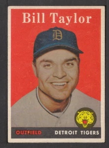 1958 Topps #389 Bill Taylor Detroit Tigers ex - Picture 1 of 1