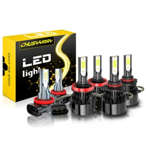 Combo LED para Subaru Crosstrek 2016-2020 bombillas de faros Hi&Lo + luz antiniebla 6000 k - Imagen 1 de 10