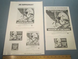 Movie Press Book 1976 SHADOW OF THE HAWK 10 pages AD PAD [Z106b] - Picture 1 of 2