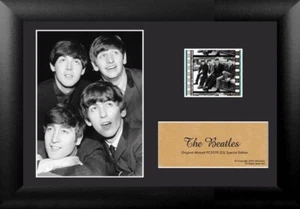 Early The Beatles 35mm Film Cell Display Actual Film Clip 5" x 7" BRAND NEW wCOA - Picture 1 of 2