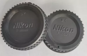 NIKON F Mount Front Body Rear Lens Caps - Picture 1 of 6