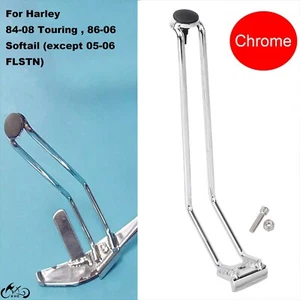 Chrome Kickstand Extension For Harley Touring Road Street Glide Heritage Softail - Picture 1 of 17