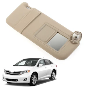Car Sun Visor Shade Cover Tan Beige Style For Toyota Venza 2009-2016 W/ Sunroof - Picture 1 of 10