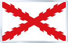 Krzyż z / z flagi burgundii Hiszpania magnes na lodówkę magnes