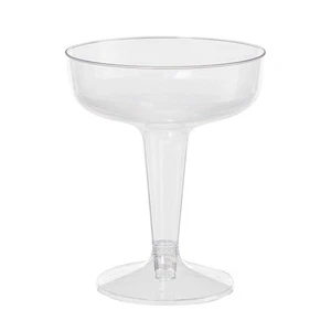 6PCS 120ML Wedding Party Plastic Wine Champagne Flute Disposable Clear Glass _pu - Picture 1 of 12