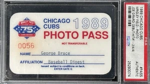 1989 Chicago Cubs PSA Pass Ticket Sandberg 40HR / Andre Dawson 21 HR / Maddux 19 W⚾️ - Bild 1 von 3