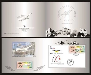 Cyprus Turkish TURKEY 2014 Postal 50th Anniversary Portfolio – Complete Set, RRR - Picture 1 of 6