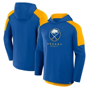 Men's Fanatics Royal Buffalo Sabres Meta Game Transitional Pullover Hoodie - Picture 1 of 3