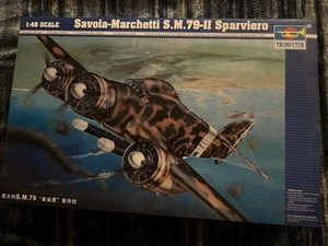 Trumpeter 02817 SAVOIA MARCHETTI SM79-11 SPARVIERO 1:48 Kit - Foto 1 di 1