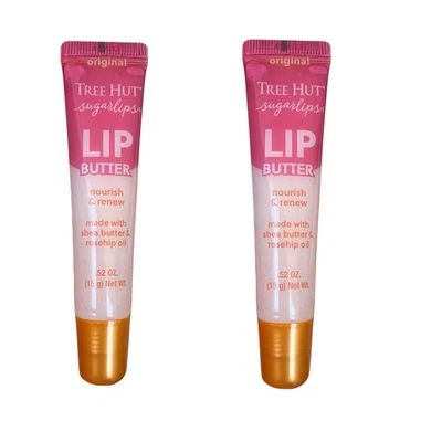 Mantequilla labial Tree Hut Sugarlips 52 oz mantequilla labial ultra hidratante 2 tubos Foto 1 de 4