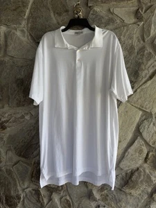 Peter Millar Shirt Mens XLarge White Polo 3 Button Front Lightweight EUC - Picture 1 of 8