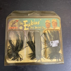 Jewel Bait Company Eakins' Pro Model Jig #AJ-725 Black/Blue Flash 5/16oz NOS - Picture 1 of 2