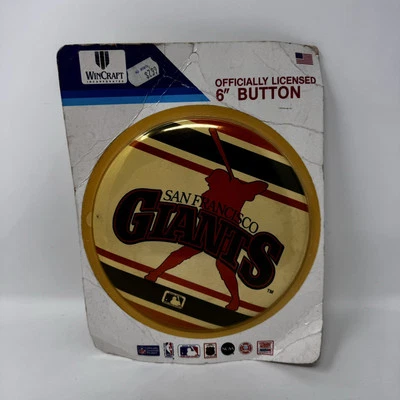 Wincraft San Francisco Giants 6” Button Pin New Old Stock - Image 1 of 3
