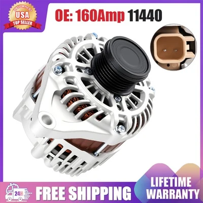 OEM Alternator 160Amp 11440N for 2009-2020 Dodge Journey 2.4L #4801490AA Foto 1 de 4